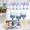 Shatterproof Plastic Wine Glasses Reusable Vintage Goblet for Grand Party Wedding Reception Baby Shower Event Drinkware