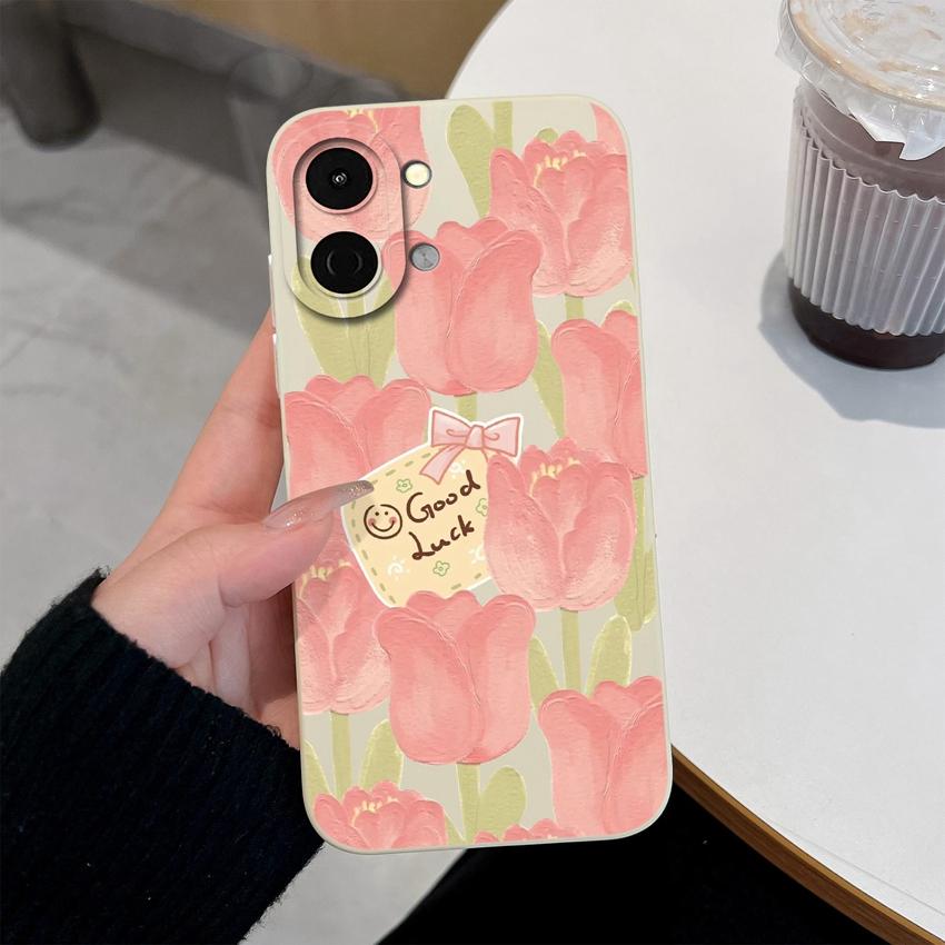 Lovely Back Cover For Tecno Spark Go 3 2 1S Pova 7 Ultra Pro Spark 40 40C 30 Phone Bags Cute Avocado Pretty Flowers Shell Soft Silicone Anti Slip Case
