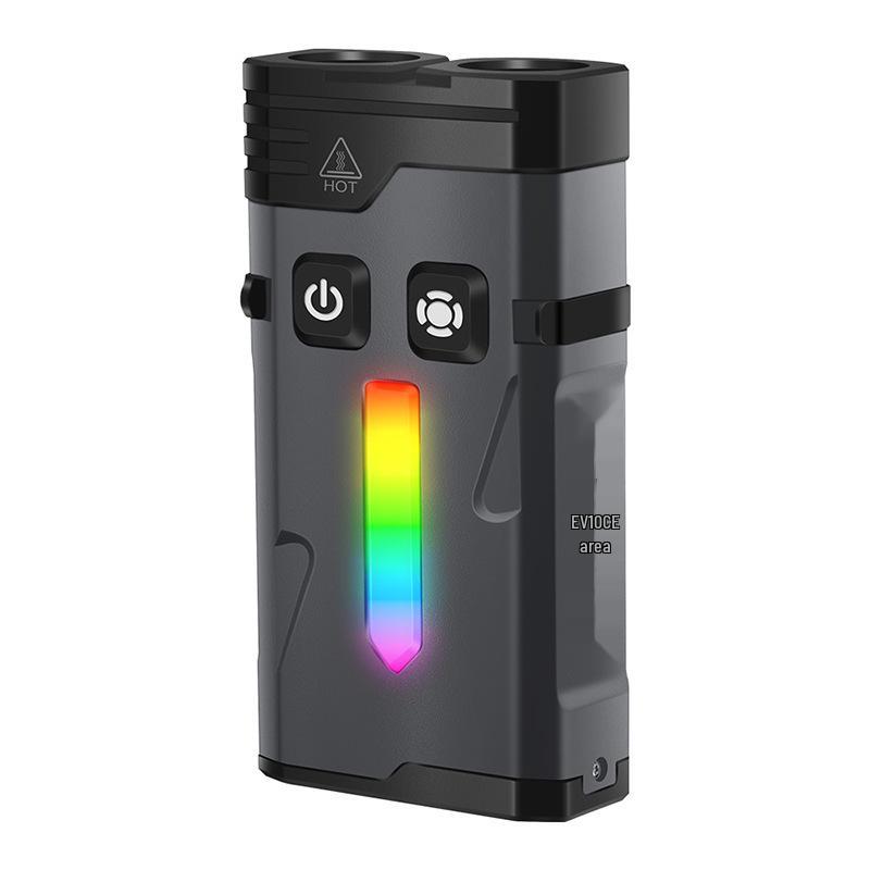 EDC RGB Mini Flashlight: High-Intensity, Long Battery, Quick Charge, Portable Emergency Keychain Light