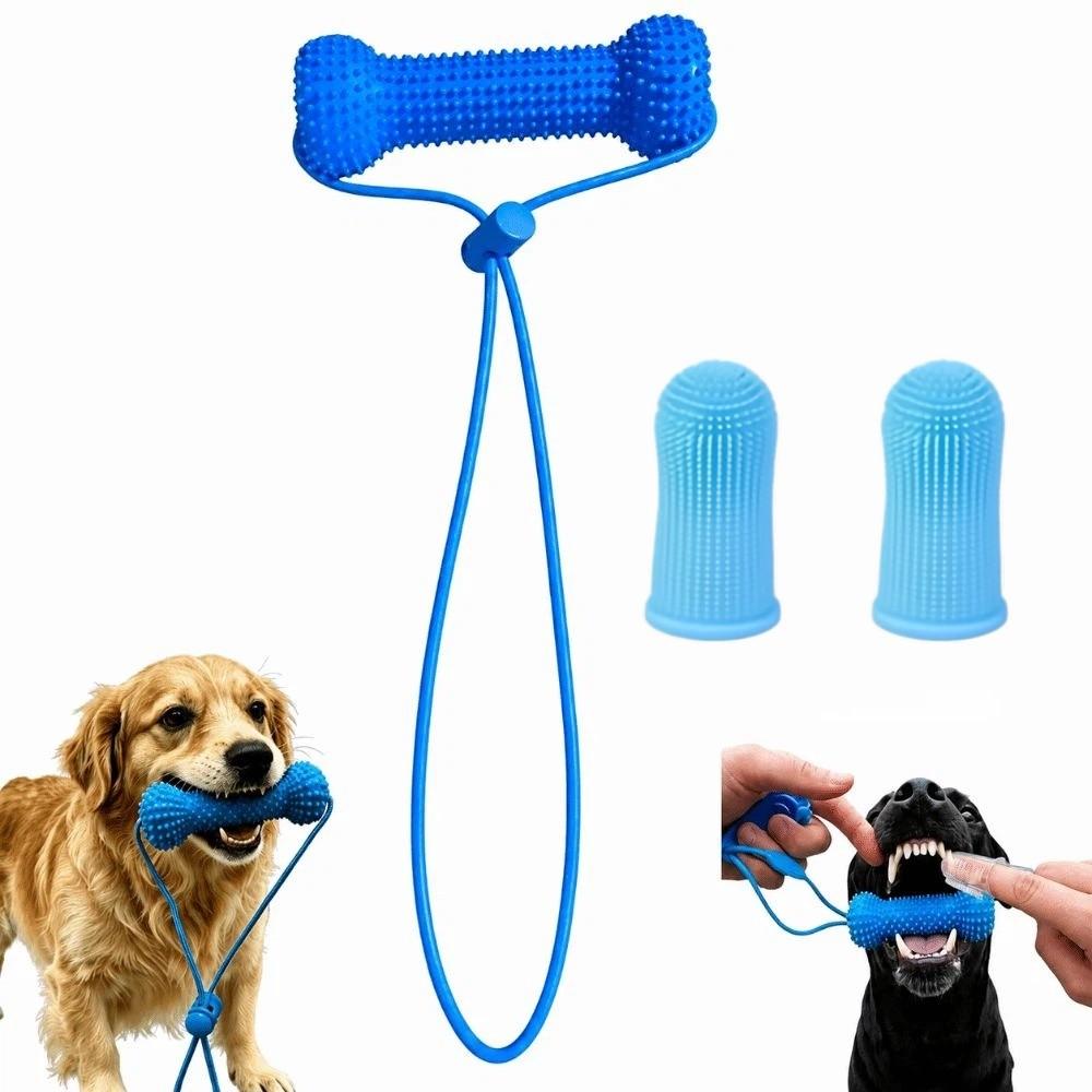 Voorkomt Tandbederf Dubbele Werking Hondentand Borstelspeeltje voor Middelgrote Kleine Honden