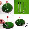 Creative Doll House Golf Equipment Set Safe Wood Club And Metal Base Golf Set For Craft Model Project Scene Displaying