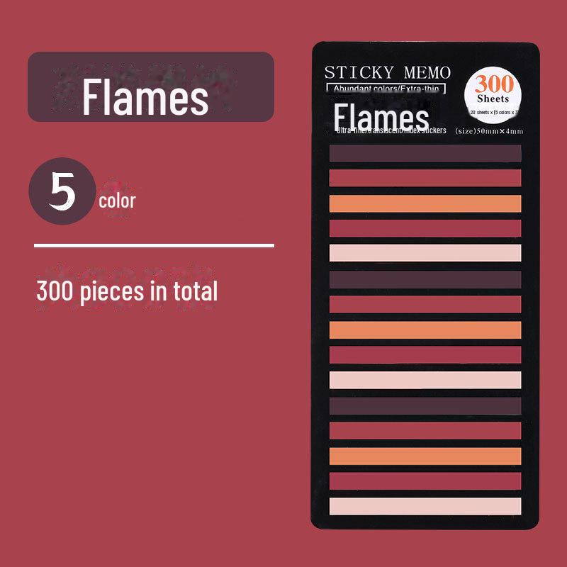 Morandi Color Sticky Notes: Small, Fresh, Writable, Loose-Leaf PET Material for Key Mark Classification