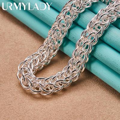 925 Sterling Silver Exquisite Men Necklace For Women Fashion Jewelry