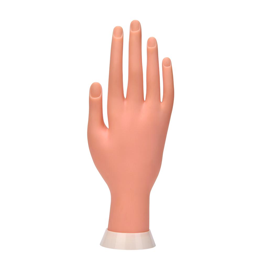 

1 шт. Тренировочная рука для нейл-арта, Искусственная рука для практики, Искусственная рука с возможностью позиционирования, Модель искусственной руки, Правая рука, Практика маникюра, Акриловые ногти