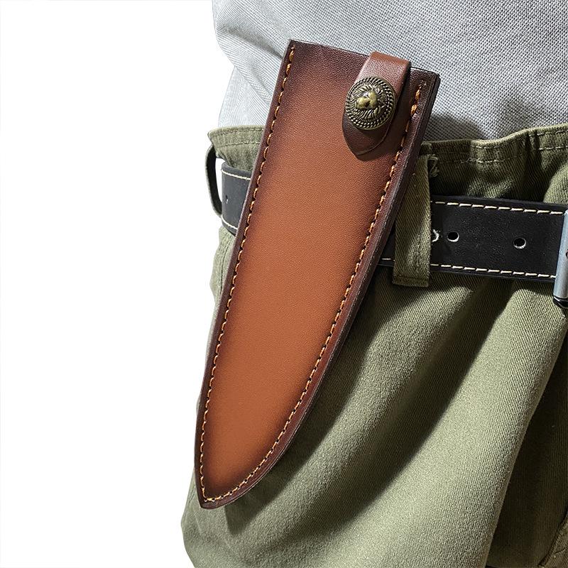 Eco-Friendly Recycled Leather Knife Sheath