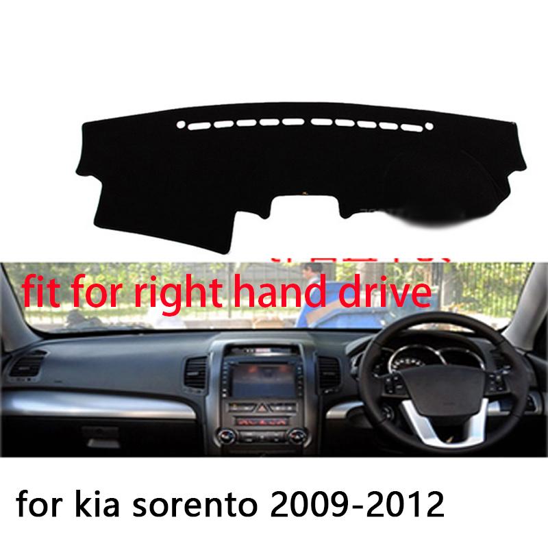 

Для Kia sorento 2009-2012 Левый и Правый руль Чехлы на приборную панель автомобиля Коврик Коврик Коврики Аксессуары Red Edge