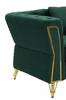 Armchair Emy Green With Cushion  Cm 104X83X76