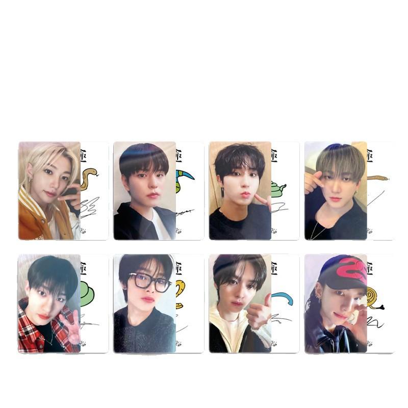 8Pcs Skzoo Bonus Card Random Card Fan Signing Card Stray Kids Huang Xuanchen Li Longfu Peripheral Small Card