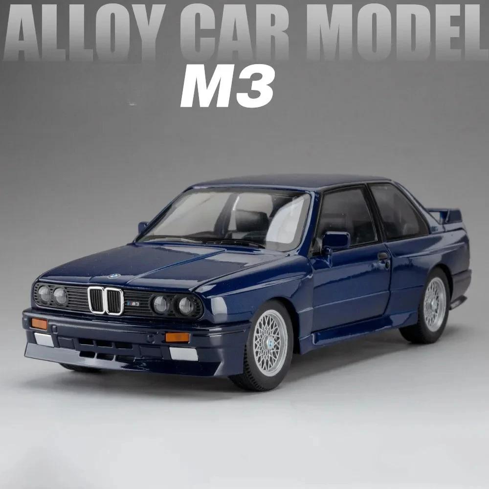 

1:24 M3 760LI Toy Car Model Alloy Diecast 4 Doors Opened Miniature Light Sound Street Vehicles Models for Boys Birthday Gifts