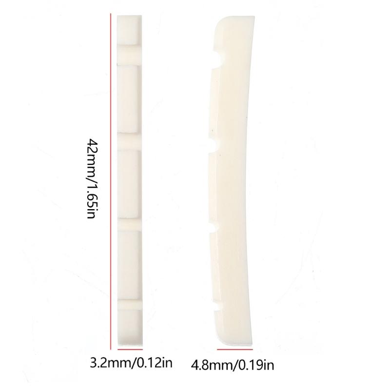 42mm Guitar Nut Bone Guitar Bass Nut Musical Instrument Accessory Replacements