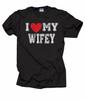Gift For Husband I Love My Wifey Tee Shirt Anniversary Birthday Gift