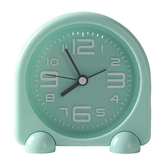 Bedside Alarm Clock Compact Mini Size Silent Operation Battery Powered Illuminated Display Decorative Table Clock