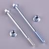 2Pcs Engine Mount Bolt Set 105mm 110mm For Pit Dirt Bike Motor Motorcycle Metric Hex Head Flange Silver