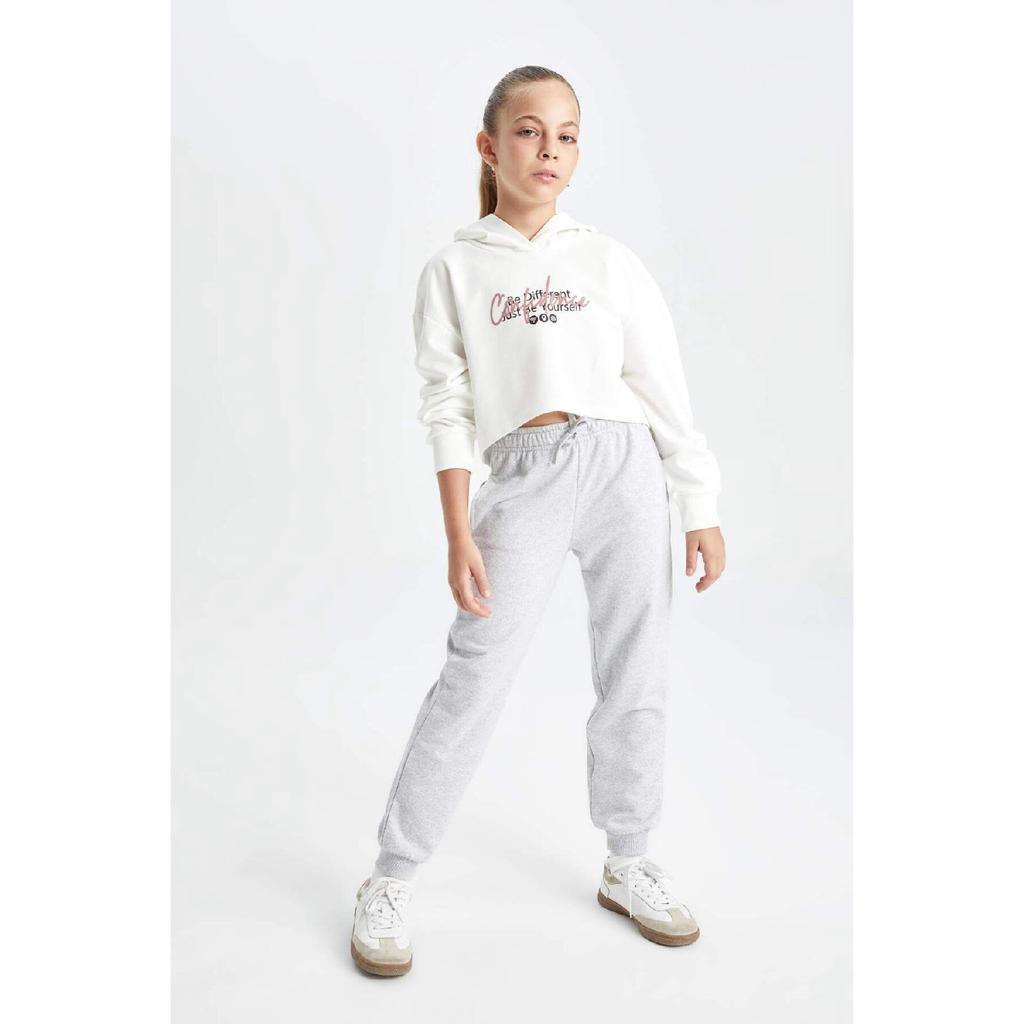 Girls' Black Jogger Standard Fit School Sweatpants Y1226a623au