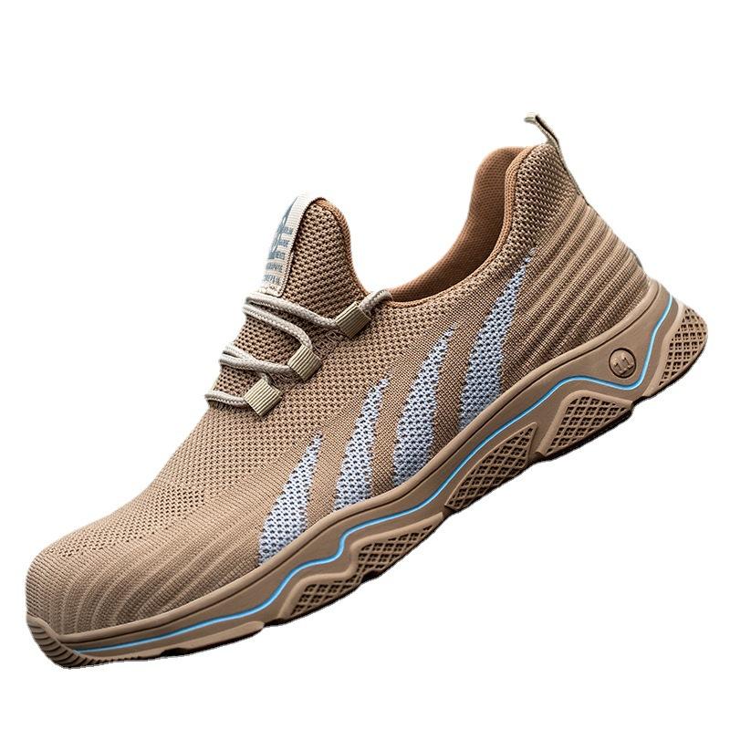 

Трудовая обувь, Сетчатая дышащая легкая стальная носочная часть, Ударопрочная и устойчивая к проколам защитная обувь 46