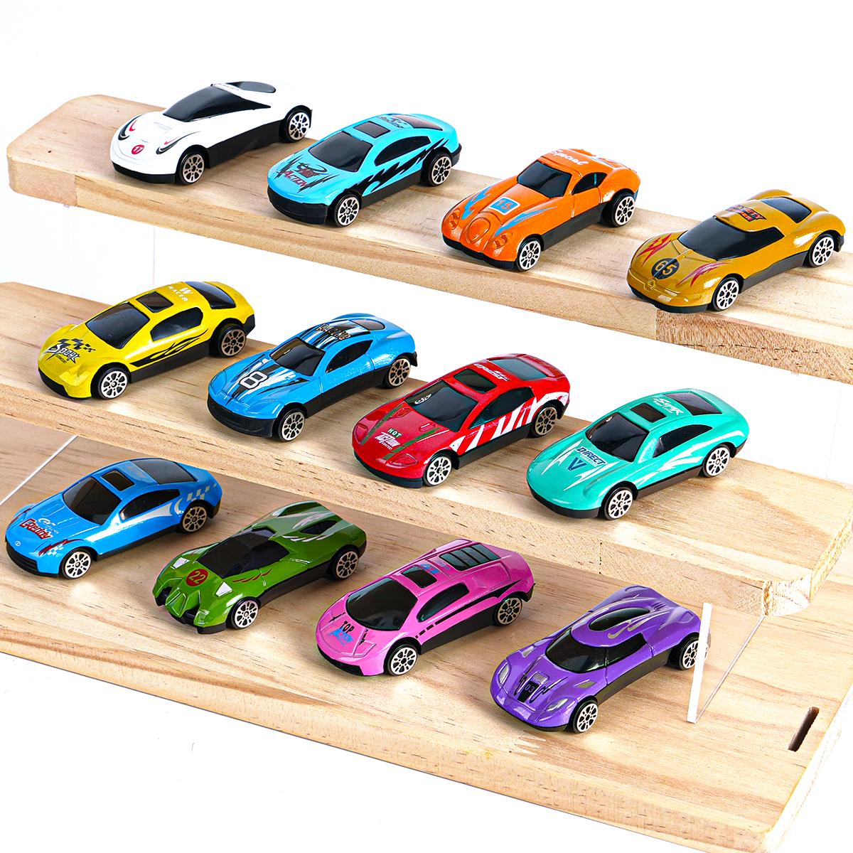 Coole Legierung Katapult Autos 1:64 Metalllegierung Auto Spielzeug 12 Stück Mini Modell Spielzeug Jungen Kindergeburtstag Weihnachten Geschenke