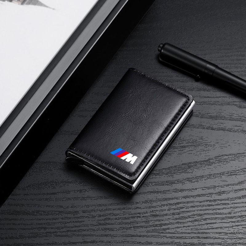 Portadocumenti da guida per auto in pelle PU Portafoglio per carte ID Passaporto Porta carte Pochette per carte Per BMW E46 E39 E90 E60 E36 F30 F10 E34 E30 F20 E92 M3 M4 M5 X5 X6