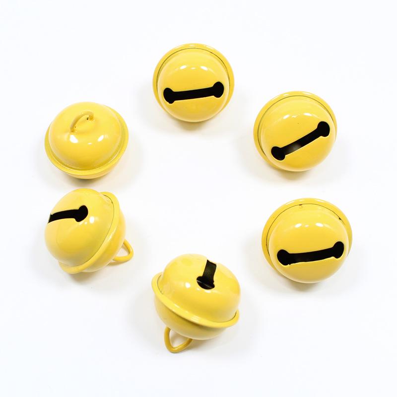 22mm Candy Color Enamel Metal Bells - Christmas Ornaments, DIY Pet Accessories, Keychain Pendants