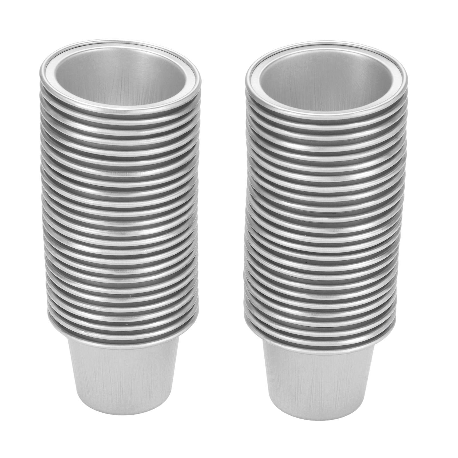 

50PCS Aluminum Foil Lids with 50PCS 15ml Coffee Capsules Coffee Pods Seal Lids Stickers with Spoon and Brush Silver L серебряный