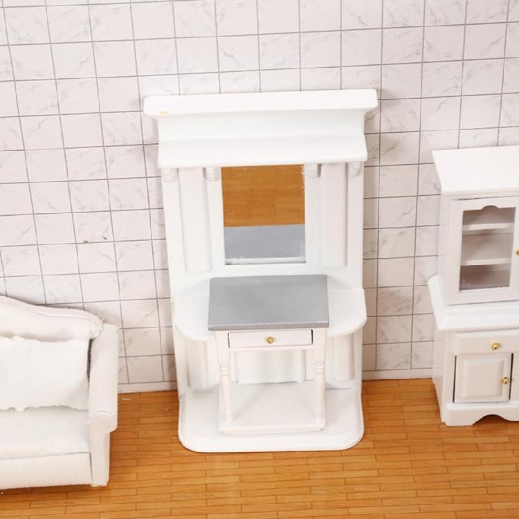 Traditional Themed White Mini Dresser 1/12 Scale Ideal For Small Room Arrangement