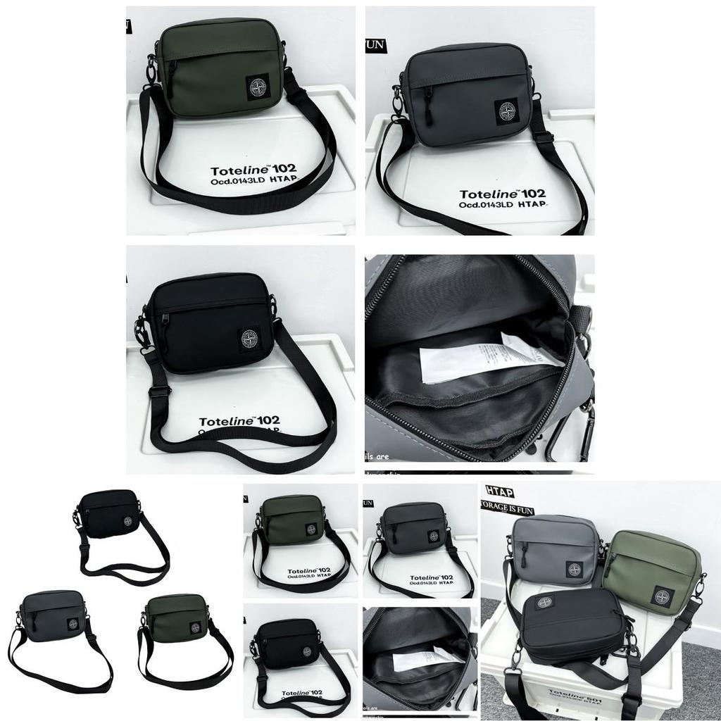 Compact Shoulder Bag For Daily Use Sleek Design Unisex Synthetic Leather Black Gray Military Green 18x14x6cm