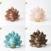 Mythical Creature Resin Crystal Nine Tailed Fox Ornament For Tabletop Decor Gift