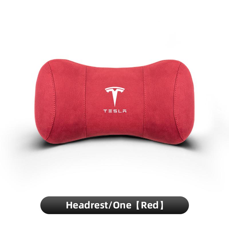 

Tesla New Car Suede Headrest Seat Pillow Lumbar Support Cushion for Tesla Model 3 S X Model Y Cybertruck Roadster SpaceX Car