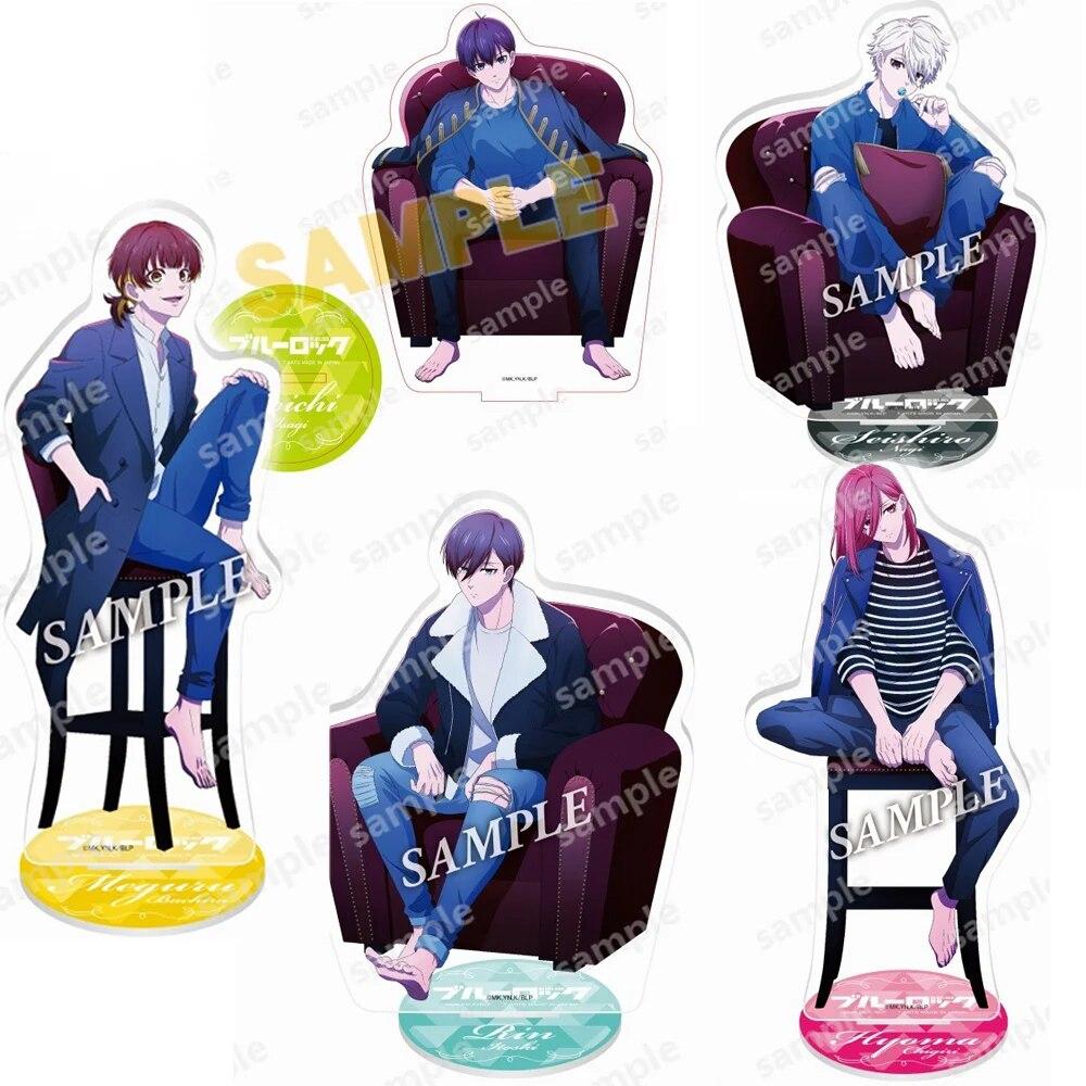 

Фигурка с синим замком, стоящая кукла, аниме Chigiri Hyoma Itoshi Rin Nagi Seishiro, акриловая модель, держатель для тарелок, игрушка в подарок, декор для рабочего стола