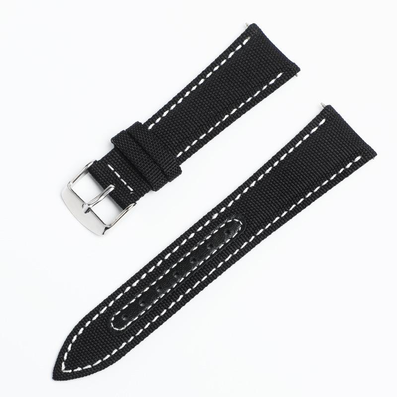 Canvas Nylon Strap Universal Huawei Samsung Nylon Leather Watch Strap 20mm 22mm for Omega