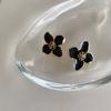 American Style Metal Flower Drops Oil Earrings European Personality Fashion Stud Earrings Ms Girl