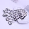 Punk Gothic Skull Bracelet Hand Bone Bangles Flexible Metal Bracelets for Women Men Nightclub Party Hip Hop Jewelry