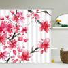 3D Flower Tulip Blossom Cactus Lavender Rose Shower Curtains Bathroom Curtain Frabic Waterproof Polyester Bath Curtain With Hook