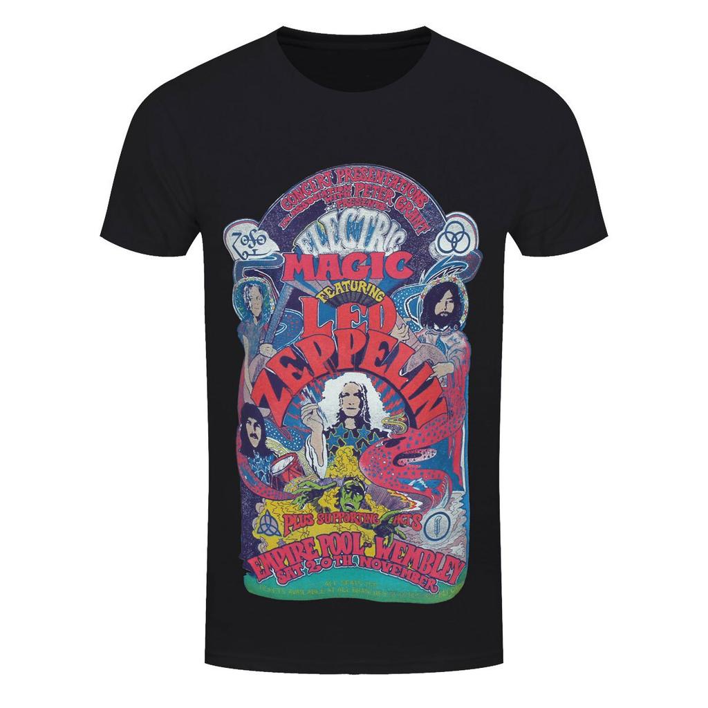 Koszulka Led Zeppelin Electric Magic Zespół Rockowy Nowa Czarna Oficjalna