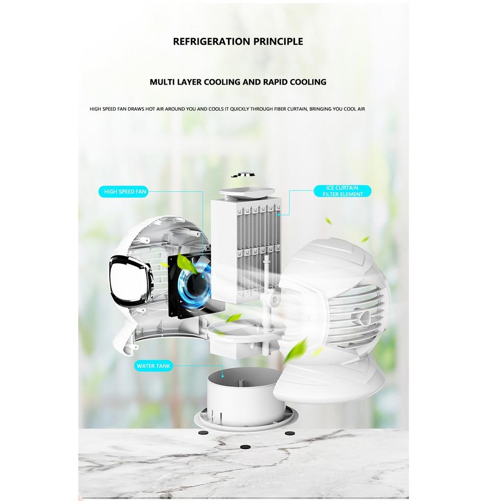ortable Water  Fan  Home  Conditioner USB Charging Cooler Fan