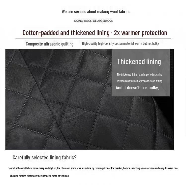 Women's Woolen Coat 2025: New Autumn/Winter High-End Korean Coco Style, Trendy, Thickened, and Elegant.
