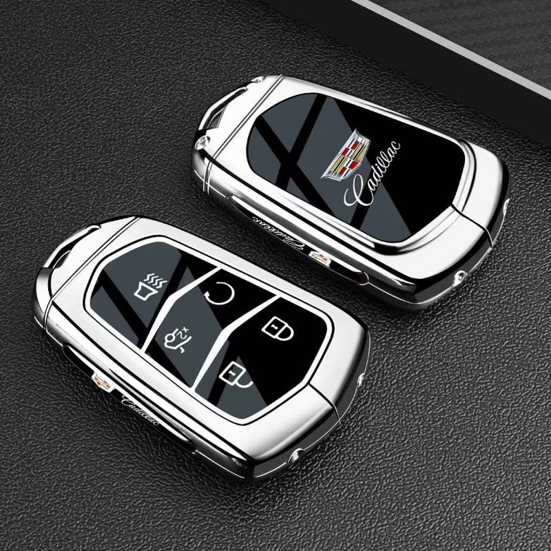 Cadillac Key Case: Compatible with XT5, CT4, CT5, GT4, XT4, IQ, CT6, and XT6 Models.