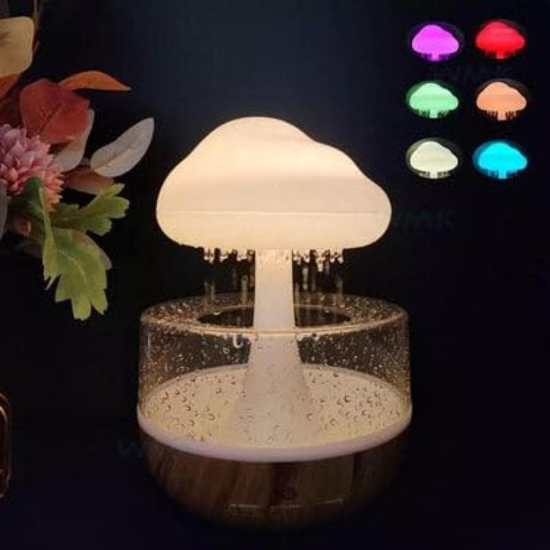 Rain Cloud Humidifier With LED LightMushroom Design Ultrasonic Diffuser For Home Use