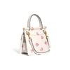 Coach Willis 18 Heart Print Classic Top Handle Bag Women Handbags White C3919-B4HA