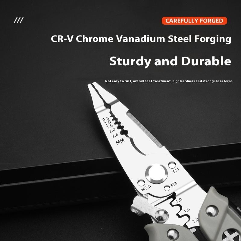 

1 шт. Специальный инструмент электрика для зачистки проводов для намотки, резки проводов, многофункциональные плоскогубцы для зачистки проводов