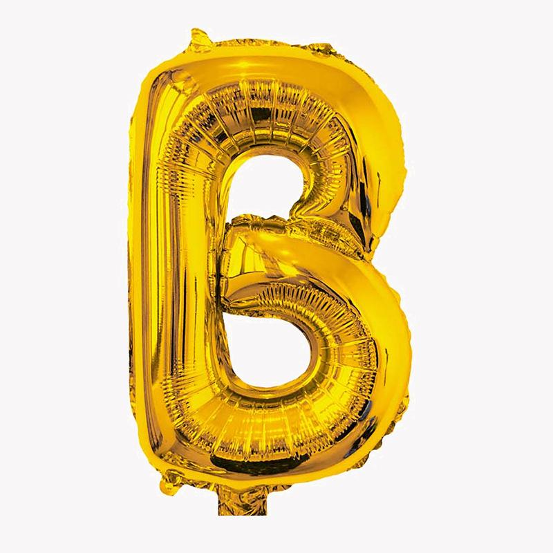 32-Inch Gold English Alphabet Aluminum Film Balloon Birthday Party Decoration Balloon Wedding Decoration In The Letter Helium Floating