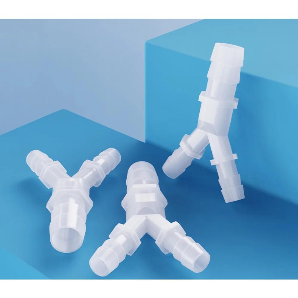 2.4mm-12mm Y-shaped Three-way Plastic Equal Diameter Water Divider Baota Three-way Silicone Rubber Hose Connector Food Grade