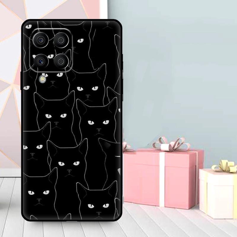 Cute Cartoon Cats Collage Case For Samsung Galaxy M16 M31 M21 M13 M33 M53 M15 M35 M55 M36 M56 M12 M32 M52 M14 M34 M54