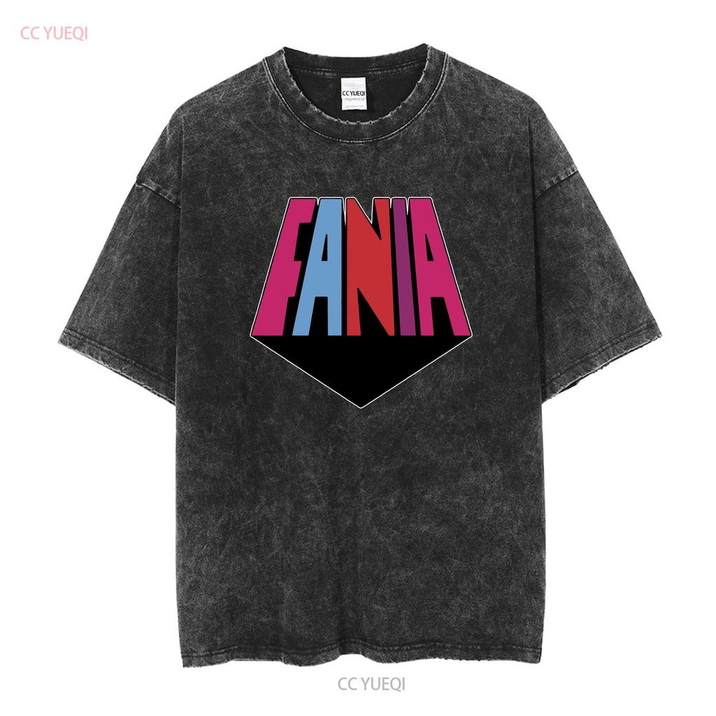 FANIA ALL STARS Latin Salsa Retro Vintage T Shirt Long or Short Sleeves Vintage Washed Homme Soft Stylish Versatile