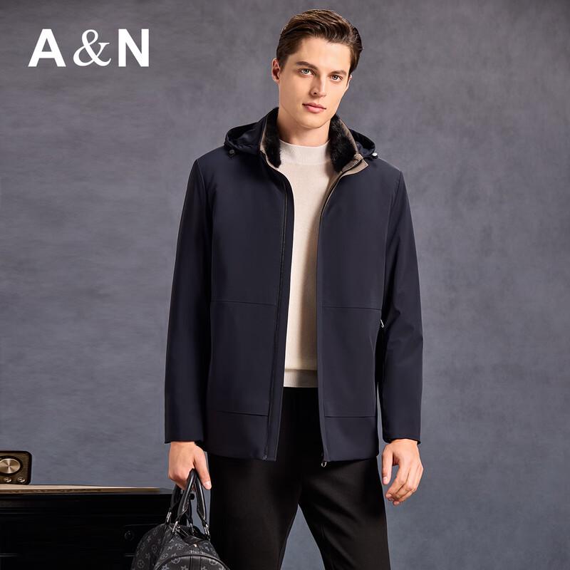 Doudoune Mi-Longue pour Homme Antonio avec Doublure Amovible et Col en Vison