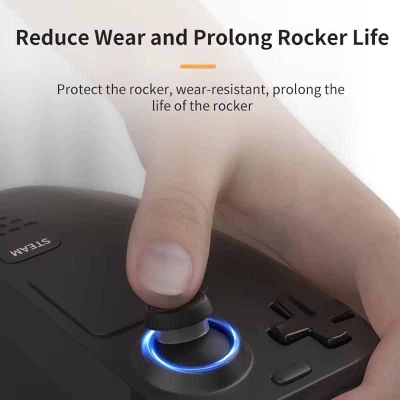 6Pcs Invisible Elastic Rocker Protective Guard Rings for VR2 Controller Silicone Joystick Protectors Wear Resistant