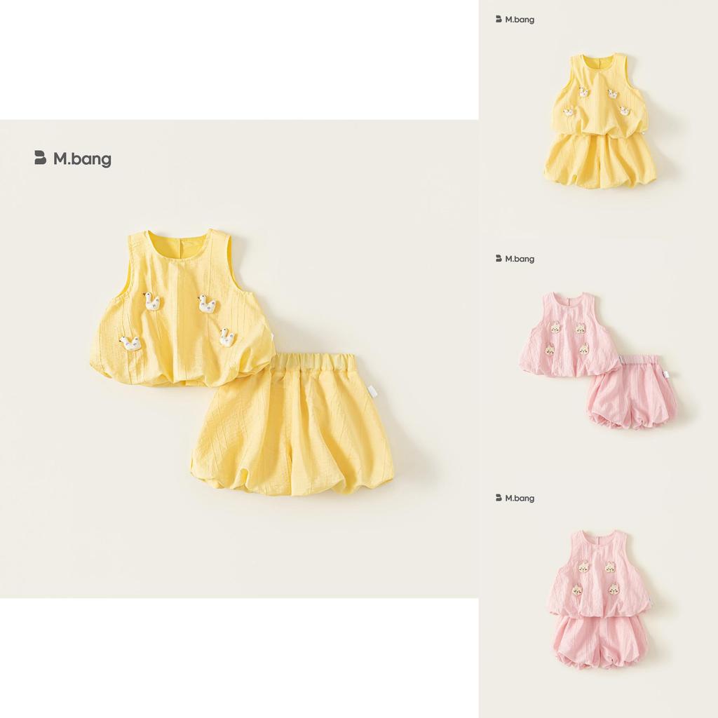 Girls Cotton Blend Suit With Cute Cartoon Design For Kids Ages 3 To 8