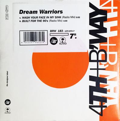 7-Zoll Schallplatte DREAM WARRIORS - Waschen Sie Ihr Gesicht in meinem Waschbecken BRW183,8758727 4th & Broadway, 1990 UK Rap & Hip-Hop/R&B Gebraucht
