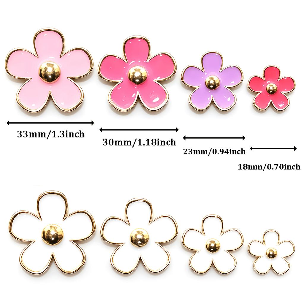 10Pcs Car Outlet Vent Metal Clip Clasps Car Air Freshener Conditioning Small Daisy Phone Case Interior Decoration Accessories