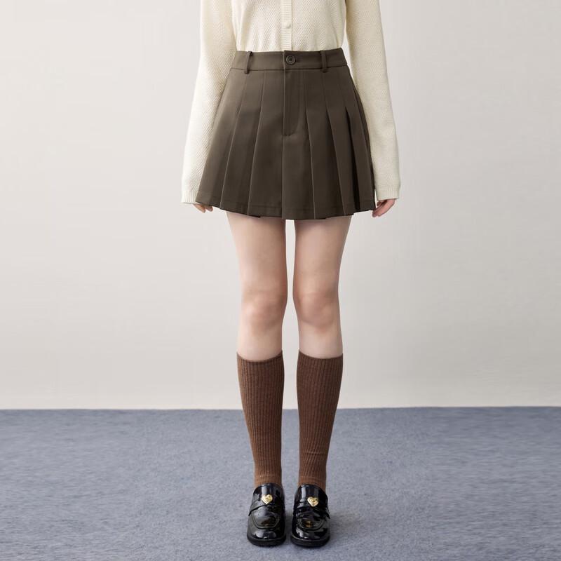 Ledin Sweet Academy Style A-line Pleated JK Mini Skirt