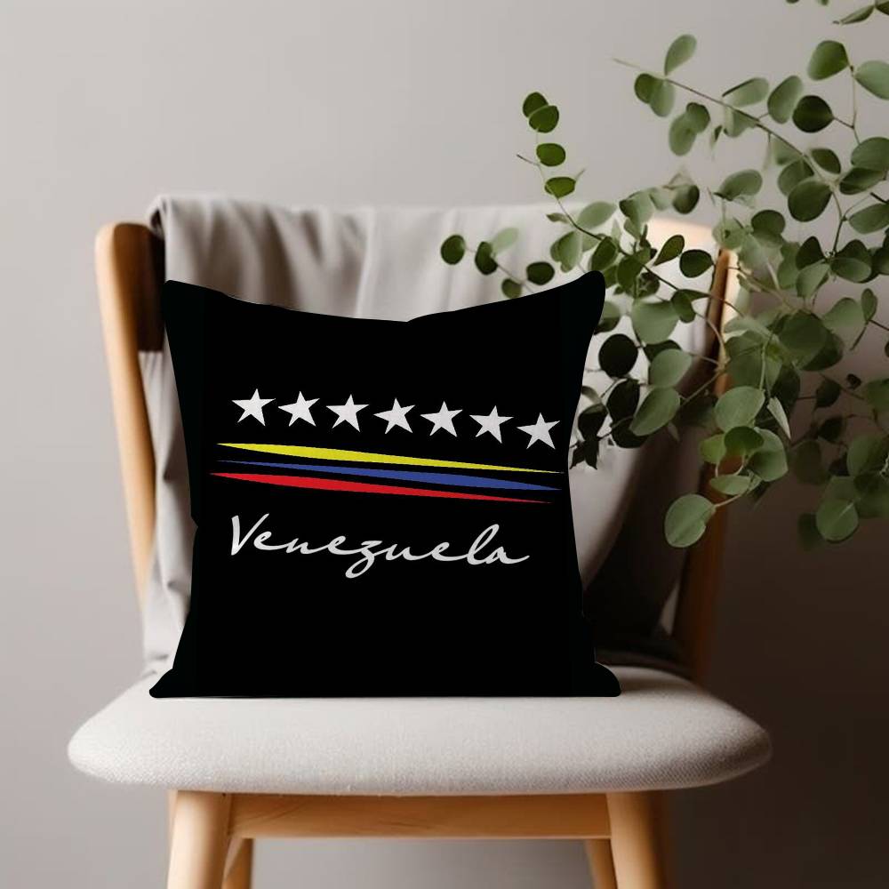 Aesthetic Art Venezuela Cushion Cover Inches Farmhouse Decor Home Throw Pillow Covers For Couch Decorations